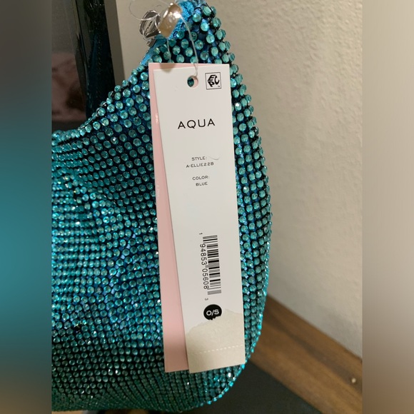 💎NWT AQUA Crystal Mesh Shoulder Bag💎 - Picture 4 of 8